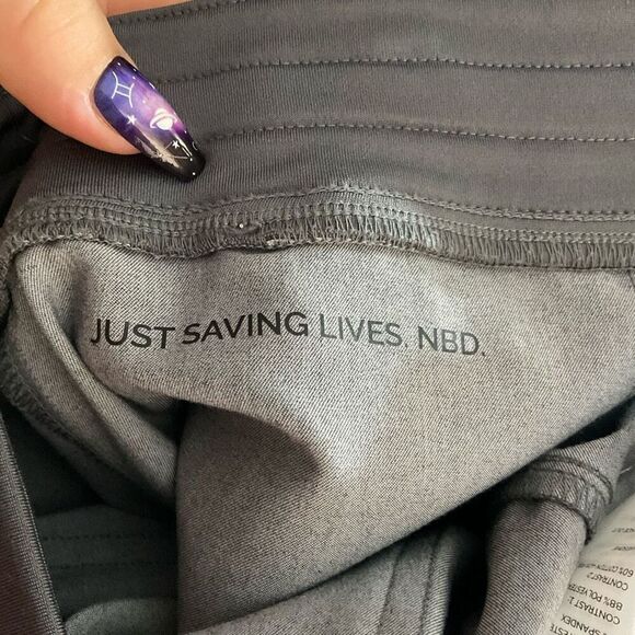 FIGS‎ Zamora Jogger Scrub Pants Women’s Size XL Gray Nurse Work Professional - Picture 9 of 11